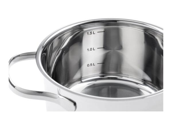 Livarno Home Stainless Steel Stockpot Set - 3-Piece Set