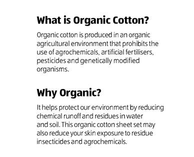 Organic Cotton Flannelette Fitted Sheet Set - King Size
