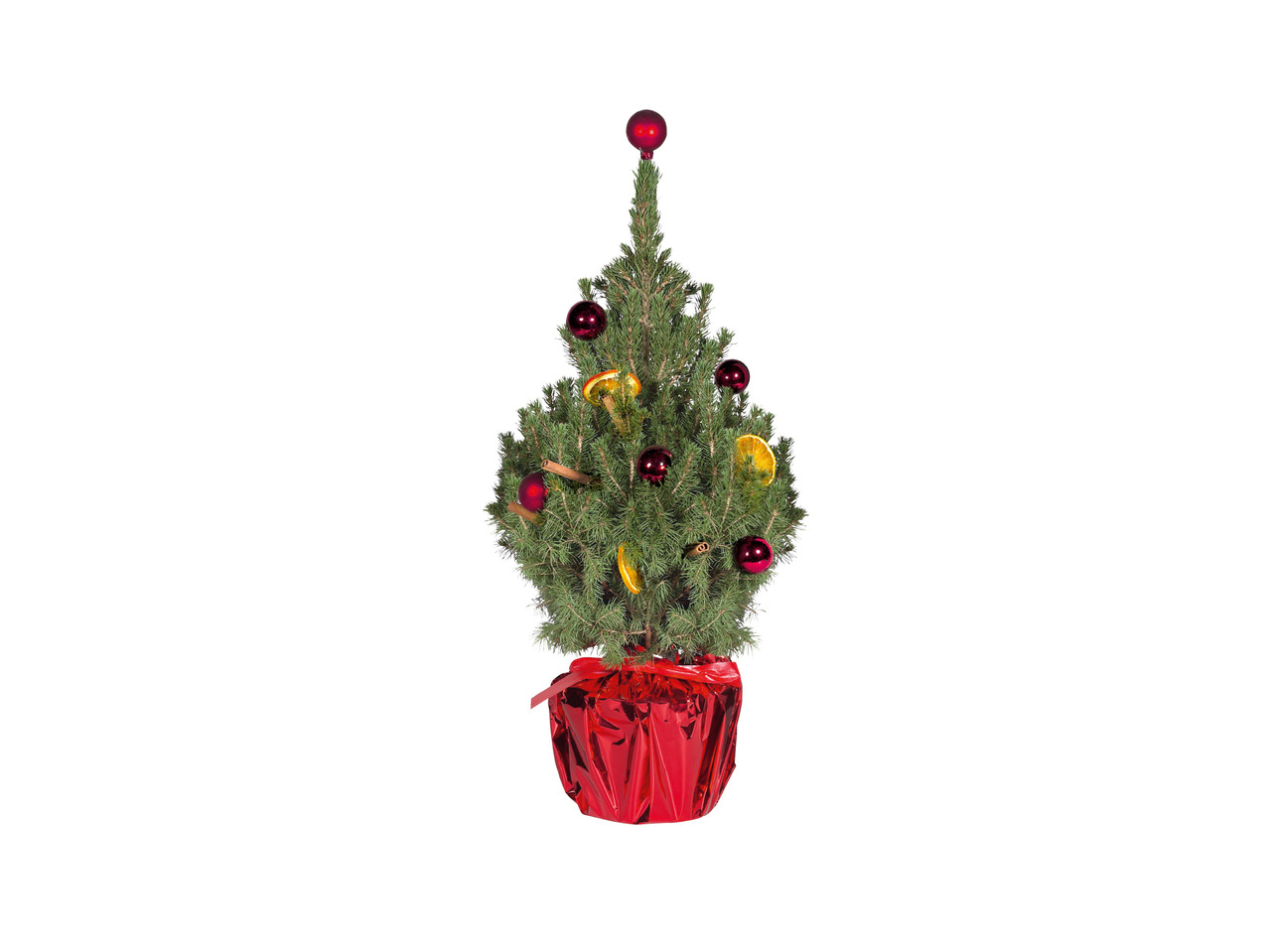 Sukkertop med julepynt