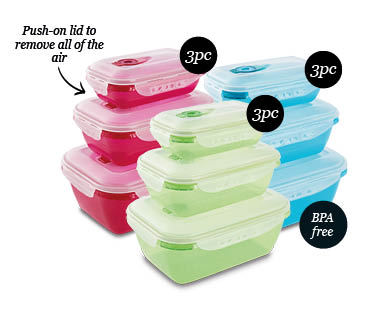 Food Storage Container Set with Vacuum Valve