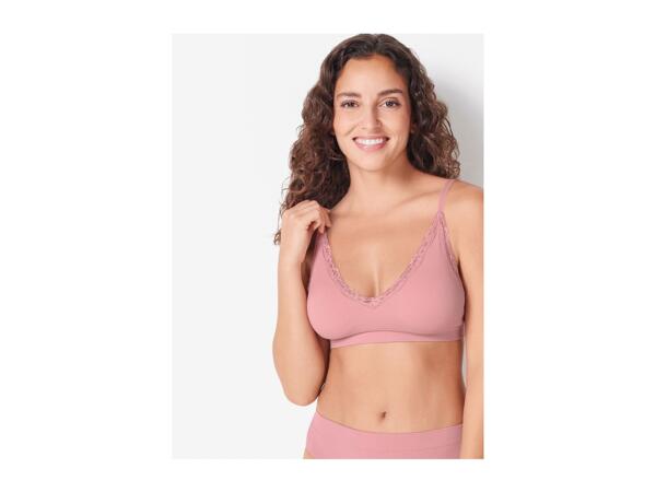 Esmara Ladies' Seamless Padded Soft Bra - Pink