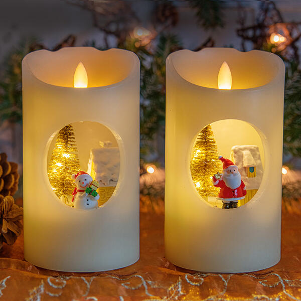 3D LED-Echtwachs-Kerze