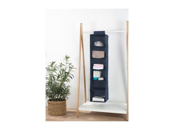 Livarno Home Bedroom Storage Solutions Hanging Organiser - Blue