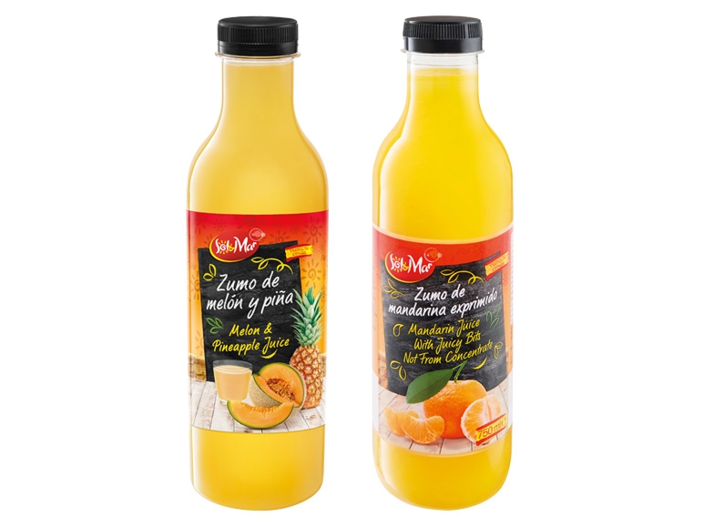 SOL & MAR Zumo de mandarina exprimido/melón y piña