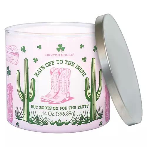 3 Wick St. Patrick's Day Candle - Hats off to the Irish
