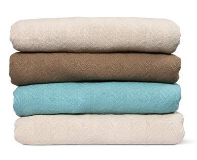 Huntington Home Full/Queen or King Cotton Blanket