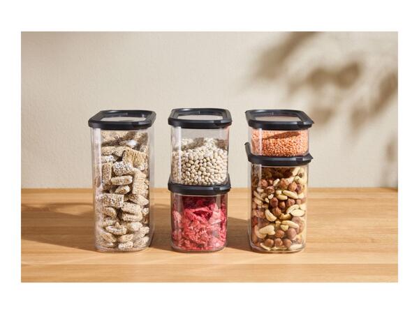 Silvercrest Black Food Storage Containers - 5 Pack