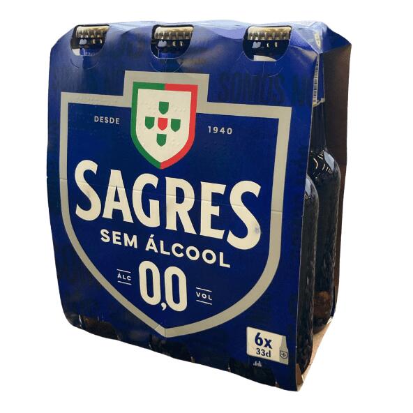 SAGRES(R) 				Bière 0 %, 6 pcs