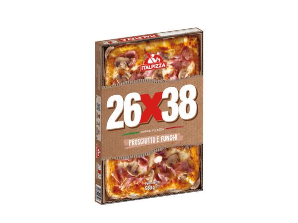 Pizza ham and mushrooms