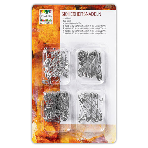 Sicherheitsnadeln 120 Stück