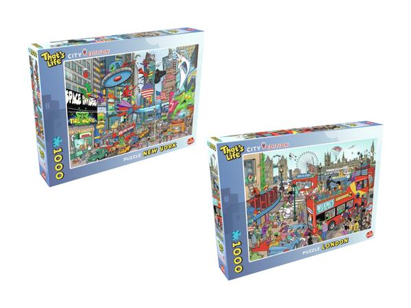 Puzzle édition ville New York/​Londres That's Life, 1'000 pcs.