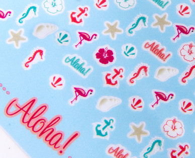 OMBIA COSMETICS Nagellack inkl. Nagelsticker „Maritim-Style"