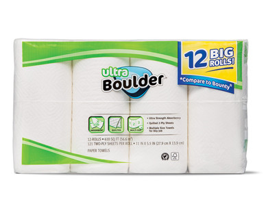 Boulder 12 Big Rolls Ultra Paper Towels