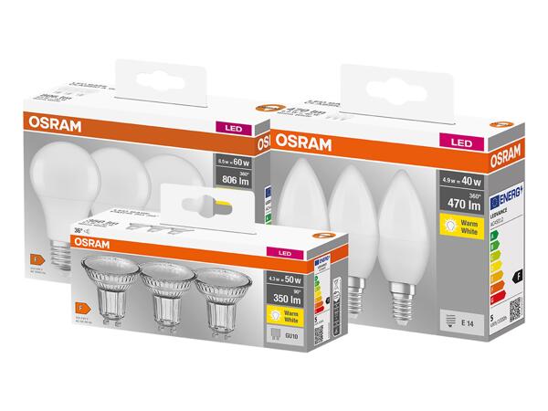 OSRAM(R) LED-lampor, 3-pack