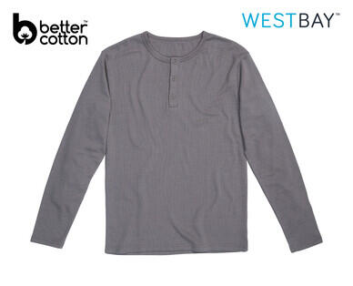Men's Waffle Knit PJ Top