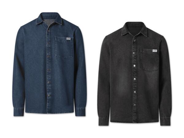 Herren Jeanshemd