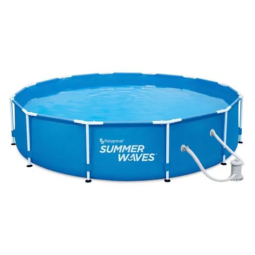 SUMMER WAVES Piscine ronde en tubes d'acier, 366 × 76 cm avec pompe filtrante RX330