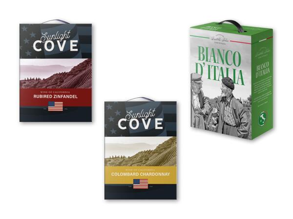 SUNLIGHT COVE/FRATELLI Zinfandel, Chardonnay eller Felice hvidvin
