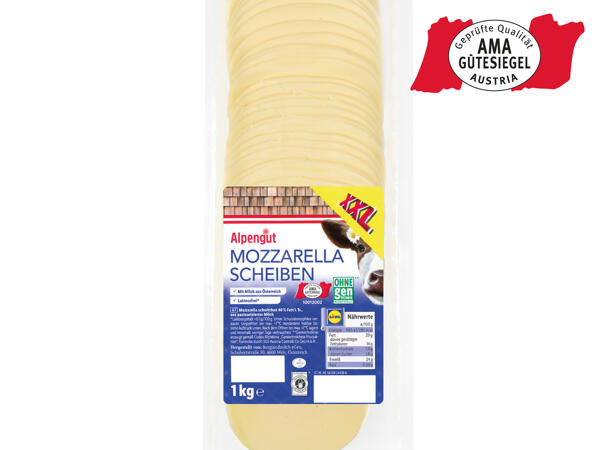 Mozzarella in Scheiben