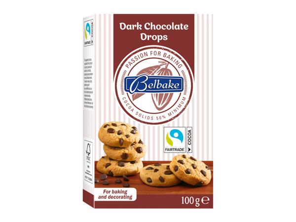 Mörka chokladknappar