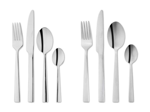 Edelstahl-Besteck-Set, 24-teilig