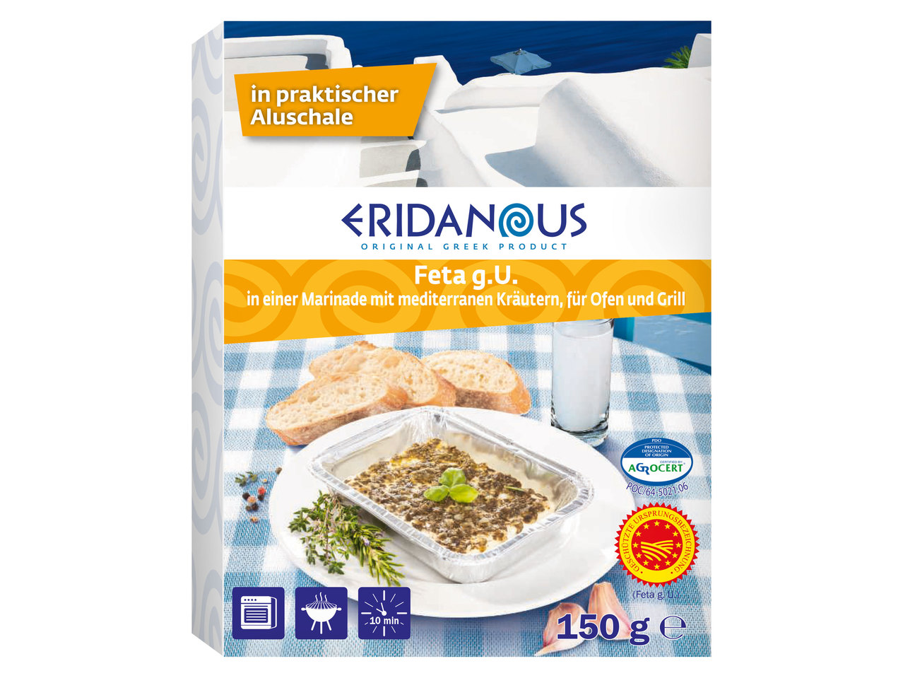 ERIDANOUS Grill- und Ofen-Feta