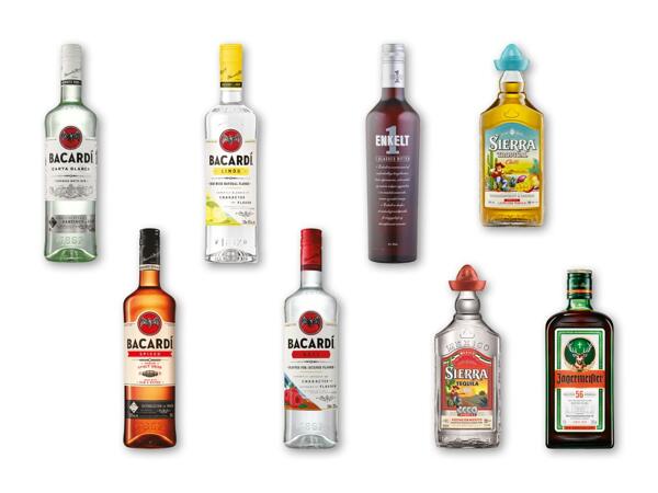Bacardi rom, 1-enkelt bitter, Sierra tequila eller Jägermeister
