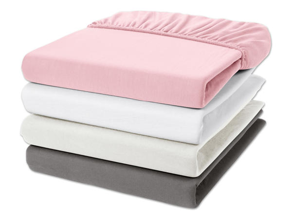 MERADISO(R)PURE COLLECTION Jersey-Spannleintuch, ca. 90-100 x 200 cm