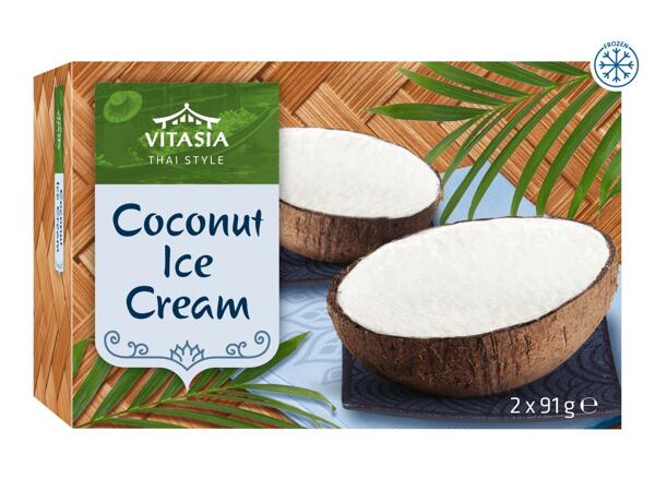 Coconut Ice Cream in Coconut Husk