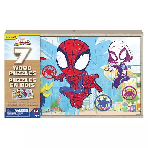 7 Wooden Puzzles Bundles - Spidey & Friends