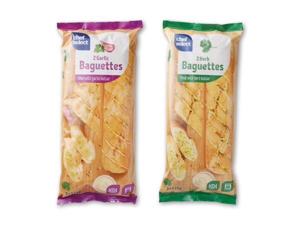 Baguette med hvidløg