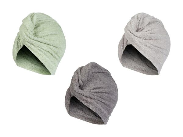 Turban pour les cheveux avec bouton