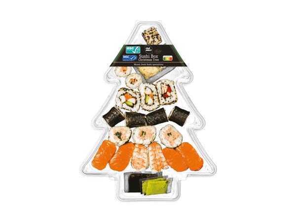 Sushi Weihnachtsbaum