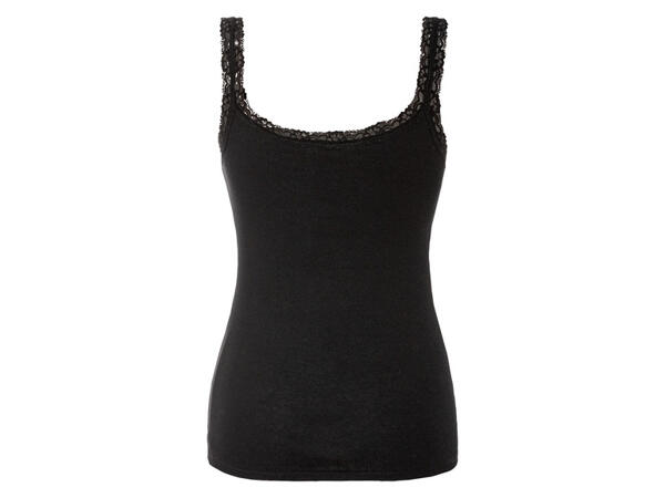 esmara(R) Damen Tops, 3 Stück, mit Spitze
