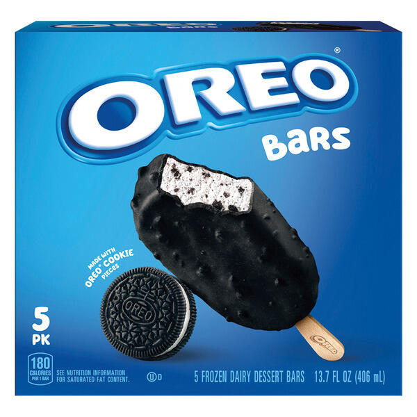 Oreo Frozen Dairy Dessert Bars, 5 Pack
