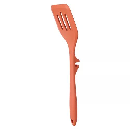 Clip-On Silicone Utensil - Turner, Rust