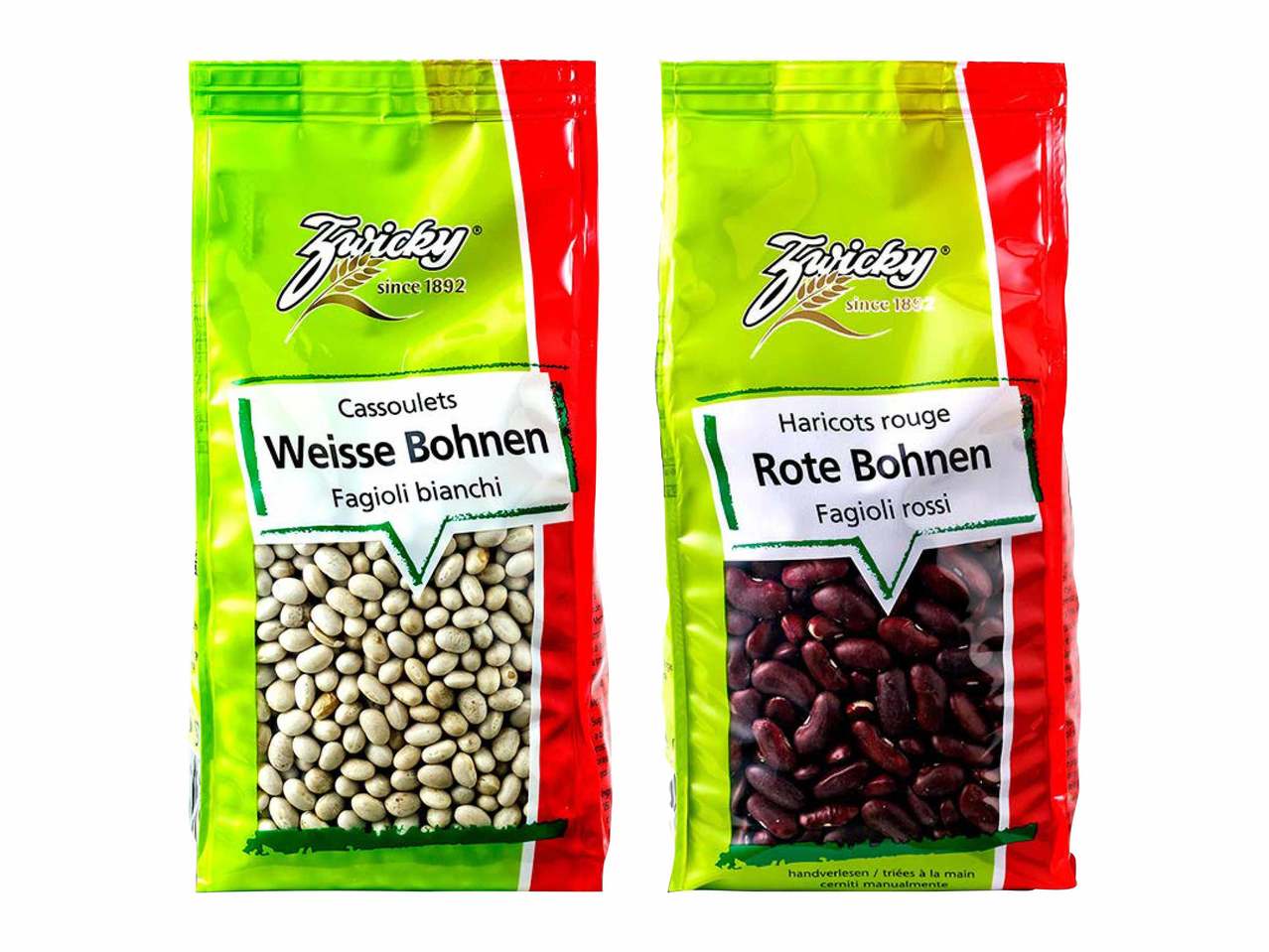 Haricots blancs/ rouges Zwicky
