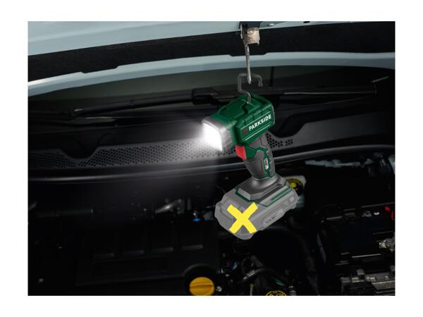 Parkside 20V Cordless LED Hand Light - Bare Unit