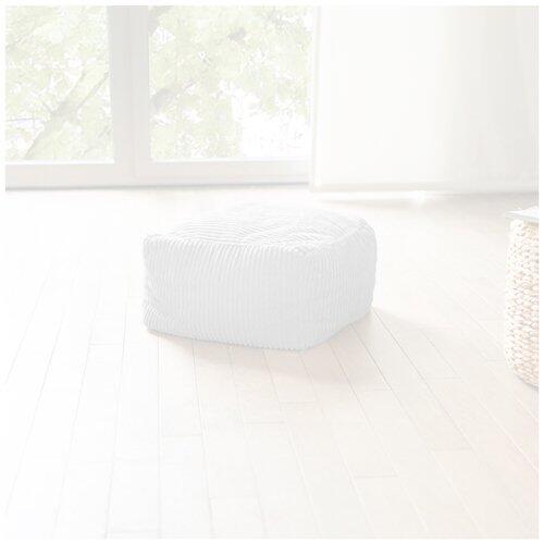 HOME DELUXE, Sitzsack COZY inkl. Hocker, hellgrau