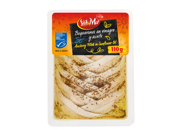 Sol & Mar Anchovy Fillets in Sunflower Oil