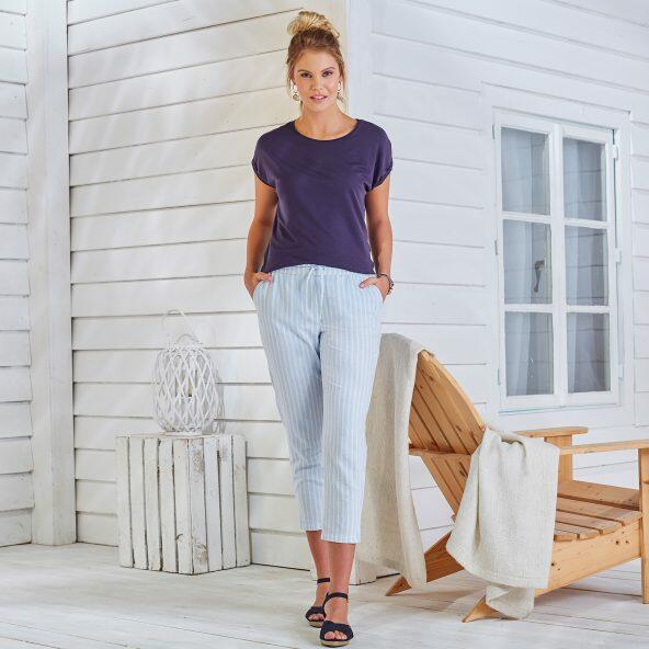 Pantalon en lin pour femmes