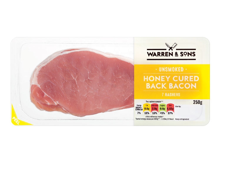 Warren & Sons Honey Cured Back Bacon