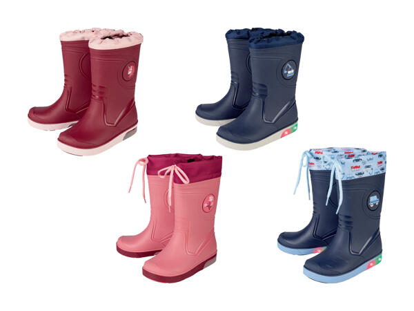 Bottes de pluie clignotantes