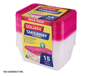 Takeaway Containers 15pk