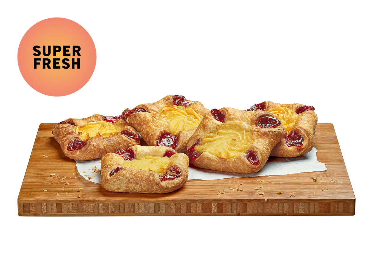 Viennoiserie à la pâte feuilletée fourrée