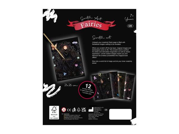 Crelando Scratch Art Book - Fairies