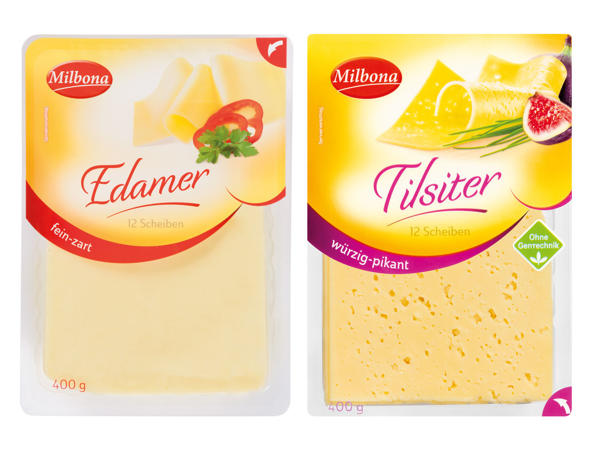 MILBONA Edamer oder Tilsiter in Scheiben