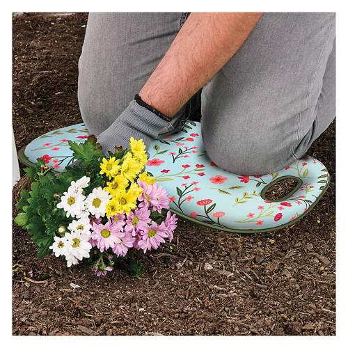Comfortable Kneeling Pad, Blue Floral