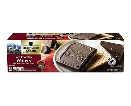 Deutsche Küche 
 Milk or Dark Chocolate Covered Wafers