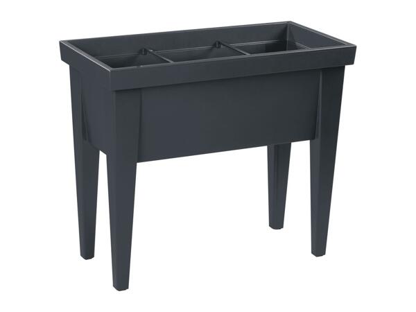 Parkside Raised Planter With Cover - Black